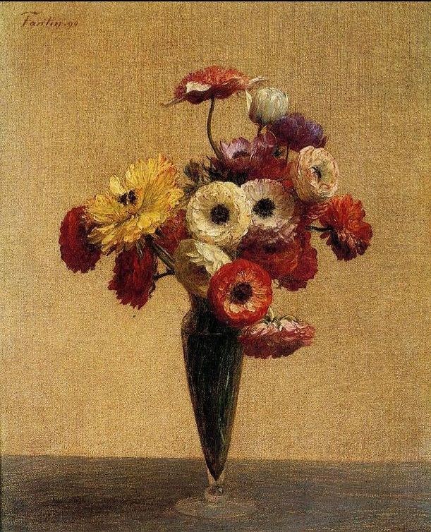 Henri Fantin-Latour Anemones and Buttercups